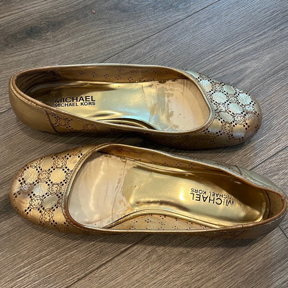 MICHAEL Michael Kors Gold ballet flat